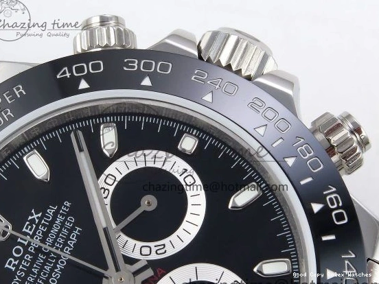 Best AAA Replica Sites Dial 116500 SS Daytona Steel Breathable JDF Best 1:1 Edition on Black 904L A 1337 Bracelet 1231